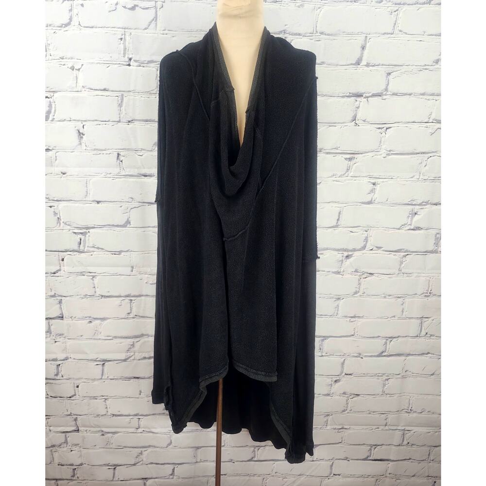 Free People Hoodie Womens M Oversized High-low Terry Cloth Beach Pool Camping